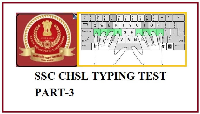 Ssc Chsl Typing Test Part 3 Hartron Exam